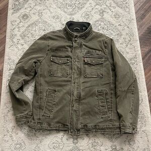 Levi Strauss Men's Olive Green bomber quilted Jacket